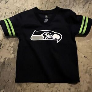Seattle Seahawks Football Navy Jersey - Boys - 4T